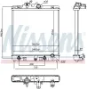 Kühler, Motorkühlung NISSENS 63340 Bild Kühler, Motorkühlung NISSENS 63340