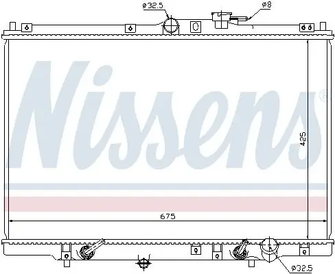 Kühler, Motorkühlung NISSENS 63346 Bild Kühler, Motorkühlung NISSENS 63346