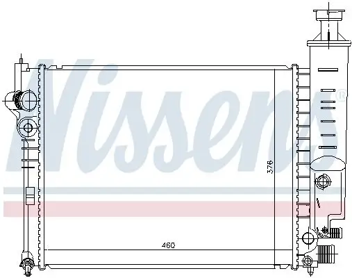 Kühler, Motorkühlung NISSENS 63465 Bild Kühler, Motorkühlung NISSENS 63465