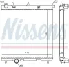 Kühler, Motorkühlung NISSENS 63505 Bild Kühler, Motorkühlung NISSENS 63505