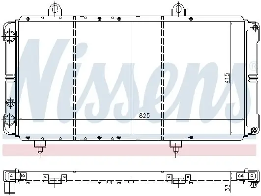 Kühler, Motorkühlung NISSENS 635721 Bild Kühler, Motorkühlung NISSENS 635721