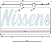 Kühler, Motorkühlung NISSENS 637617