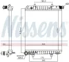 Kühler, Motorkühlung NISSENS 636016 Bild Kühler, Motorkühlung NISSENS 636016