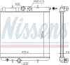 Kühler, Motorkühlung NISSENS 63708A Bild Kühler, Motorkühlung NISSENS 63708A