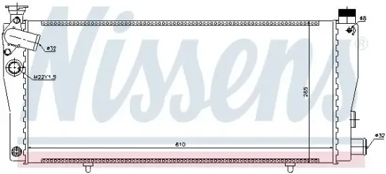 Kühler, Motorkühlung NISSENS 63709 Bild Kühler, Motorkühlung NISSENS 63709