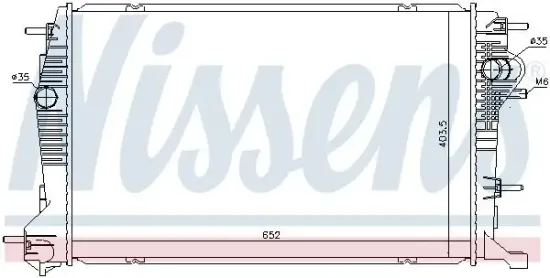 Kühler, Motorkühlung NISSENS 637622 Bild Kühler, Motorkühlung NISSENS 637622