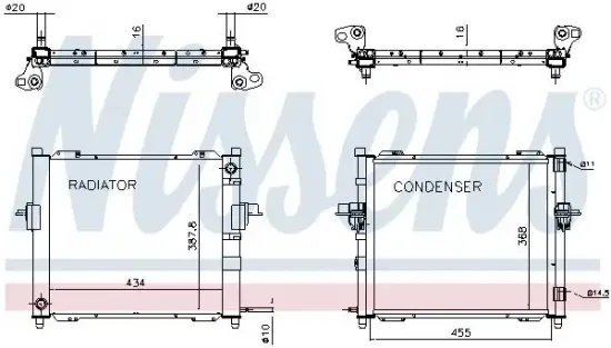 Kühlmodul NISSENS 637635 Bild Kühlmodul NISSENS 637635