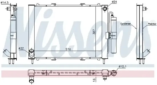 Kühlmodul NISSENS 637637 Bild Kühlmodul NISSENS 637637