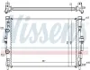 Kühler, Motorkühlung NISSENS 63764 Bild Kühler, Motorkühlung NISSENS 63764