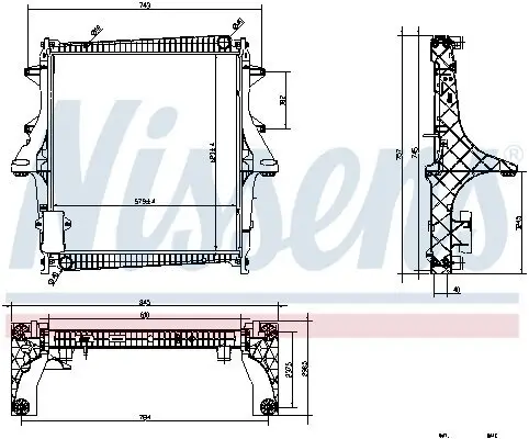 Kühler, Motorkühlung NISSENS 637875