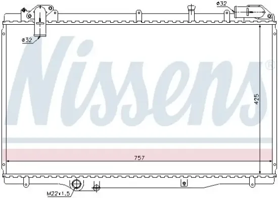 Kühler, Motorkühlung NISSENS 63791 Bild Kühler, Motorkühlung NISSENS 63791
