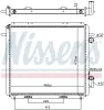 Kühler, Motorkühlung NISSENS 63947 Bild Kühler, Motorkühlung NISSENS 63947