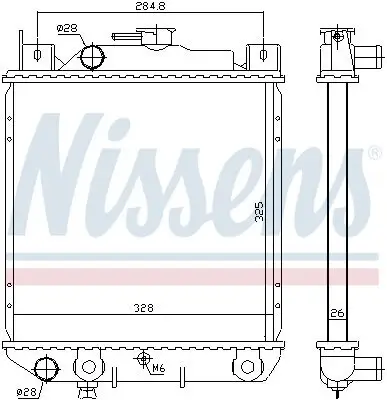 Kühler, Motorkühlung NISSENS 64083 Bild Kühler, Motorkühlung NISSENS 64083