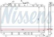 Kühler, Motorkühlung NISSENS 64168