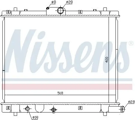 Kühler, Motorkühlung NISSENS 641759 Bild Kühler, Motorkühlung NISSENS 641759