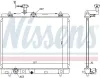 Kühler, Motorkühlung NISSENS 64257 Bild Kühler, Motorkühlung NISSENS 64257