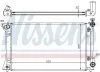 Kühler, Motorkühlung NISSENS 64668A Bild Kühler, Motorkühlung NISSENS 64668A