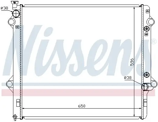 Kühler, Motorkühlung NISSENS 646806 Bild Kühler, Motorkühlung NISSENS 646806
