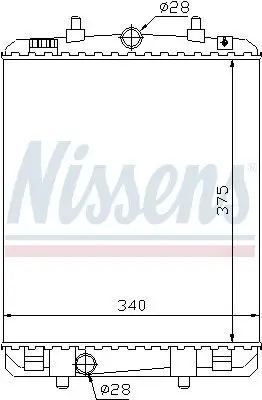 Kühler, Motorkühlung NISSENS 64687 Bild Kühler, Motorkühlung NISSENS 64687