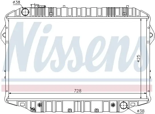 Kühler, Motorkühlung NISSENS 64861 Bild Kühler, Motorkühlung NISSENS 64861