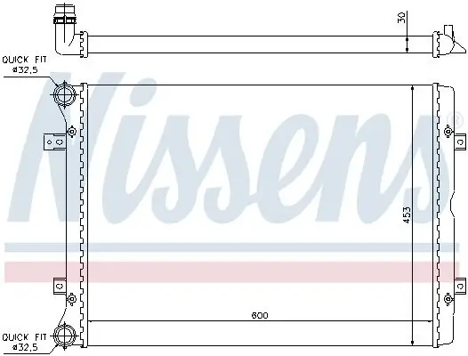 Kühler, Motorkühlung NISSENS 65014 Bild Kühler, Motorkühlung NISSENS 65014