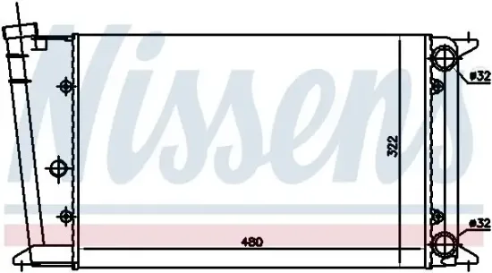 Kühler, Motorkühlung NISSENS 65020 Bild Kühler, Motorkühlung NISSENS 65020