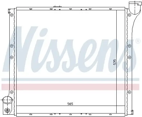 Kühler, Motorkühlung NISSENS 65221 Bild Kühler, Motorkühlung NISSENS 65221