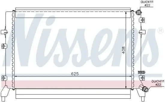 Kühler, Motorkühlung NISSENS 65294 Bild Kühler, Motorkühlung NISSENS 65294