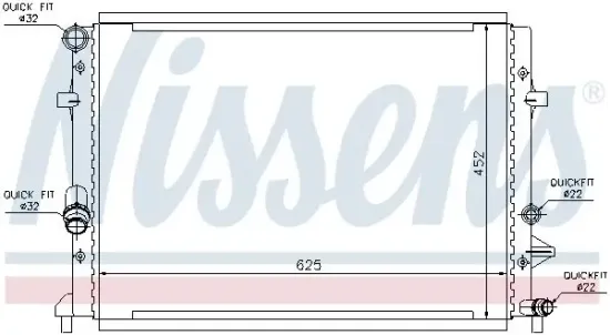 Kühler, Motorkühlung NISSENS 65295 Bild Kühler, Motorkühlung NISSENS 65295