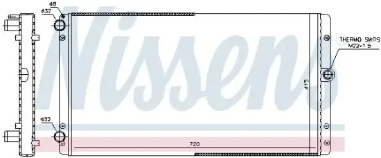 Kühler, Motorkühlung NISSENS 65301 Bild Kühler, Motorkühlung NISSENS 65301