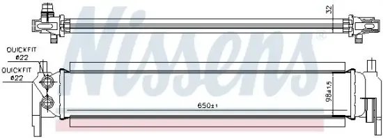 Kühler, Motorkühlung NISSENS 65318 Bild Kühler, Motorkühlung NISSENS 65318