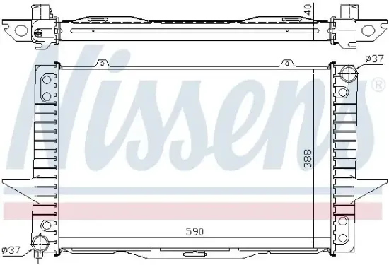 Kühler, Motorkühlung NISSENS 65536A Bild Kühler, Motorkühlung NISSENS 65536A