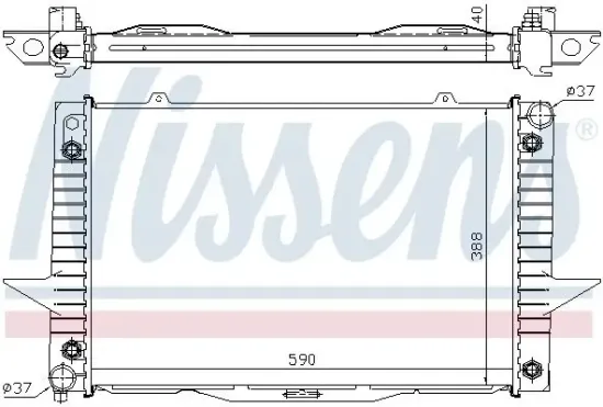 Kühler, Motorkühlung NISSENS 65539A Bild Kühler, Motorkühlung NISSENS 65539A