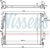 Kühler, Motorkühlung NISSENS 666205