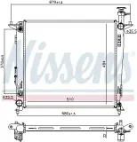 Kühler, Motorkühlung NISSENS 666223