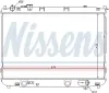 Kühler, Motorkühlung NISSENS 66637 Bild Kühler, Motorkühlung NISSENS 66637