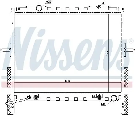 Kühler, Motorkühlung NISSENS 66657 Bild Kühler, Motorkühlung NISSENS 66657
