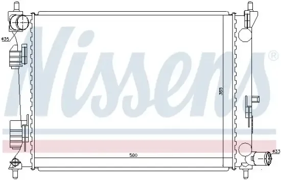 Kühler, Motorkühlung NISSENS 66756 Bild Kühler, Motorkühlung NISSENS 66756