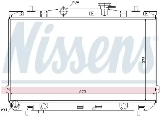 Kühler, Motorkühlung NISSENS 67024 Bild Kühler, Motorkühlung NISSENS 67024