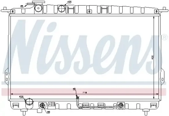 Kühler, Motorkühlung NISSENS 67027 Bild Kühler, Motorkühlung NISSENS 67027