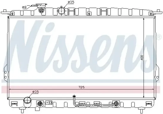 Kühler, Motorkühlung NISSENS 67028 Bild Kühler, Motorkühlung NISSENS 67028
