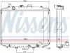 Kühler, Motorkühlung NISSENS 67034 Bild Kühler, Motorkühlung NISSENS 67034