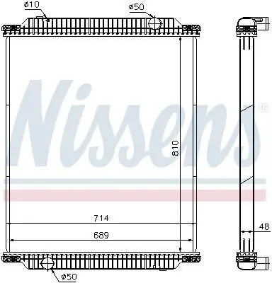 Kühler, Motorkühlung NISSENS 675006 Bild Kühler, Motorkühlung NISSENS 675006