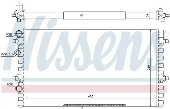 Kühler, Motorkühlung NISSENS 67302 Bild Kühler, Motorkühlung NISSENS 67302