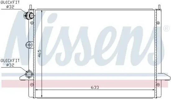 Kühler, Motorkühlung NISSENS 675032 Bild Kühler, Motorkühlung NISSENS 675032