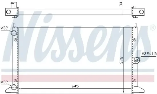 Kühler, Motorkühlung NISSENS 67305 Bild Kühler, Motorkühlung NISSENS 67305