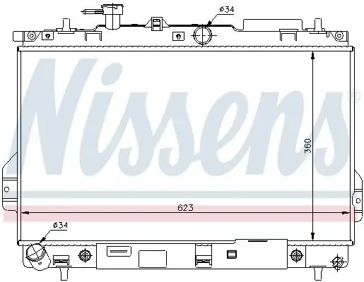 Kühler, Motorkühlung NISSENS 67480 Bild Kühler, Motorkühlung NISSENS 67480