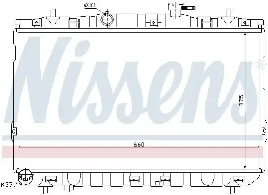 Kühler, Motorkühlung NISSENS 67494 Bild Kühler, Motorkühlung NISSENS 67494