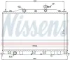 Kühler, Motorkühlung NISSENS 67509 Bild Kühler, Motorkühlung NISSENS 67509