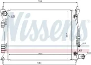 Kühler, Motorkühlung NISSENS 67553